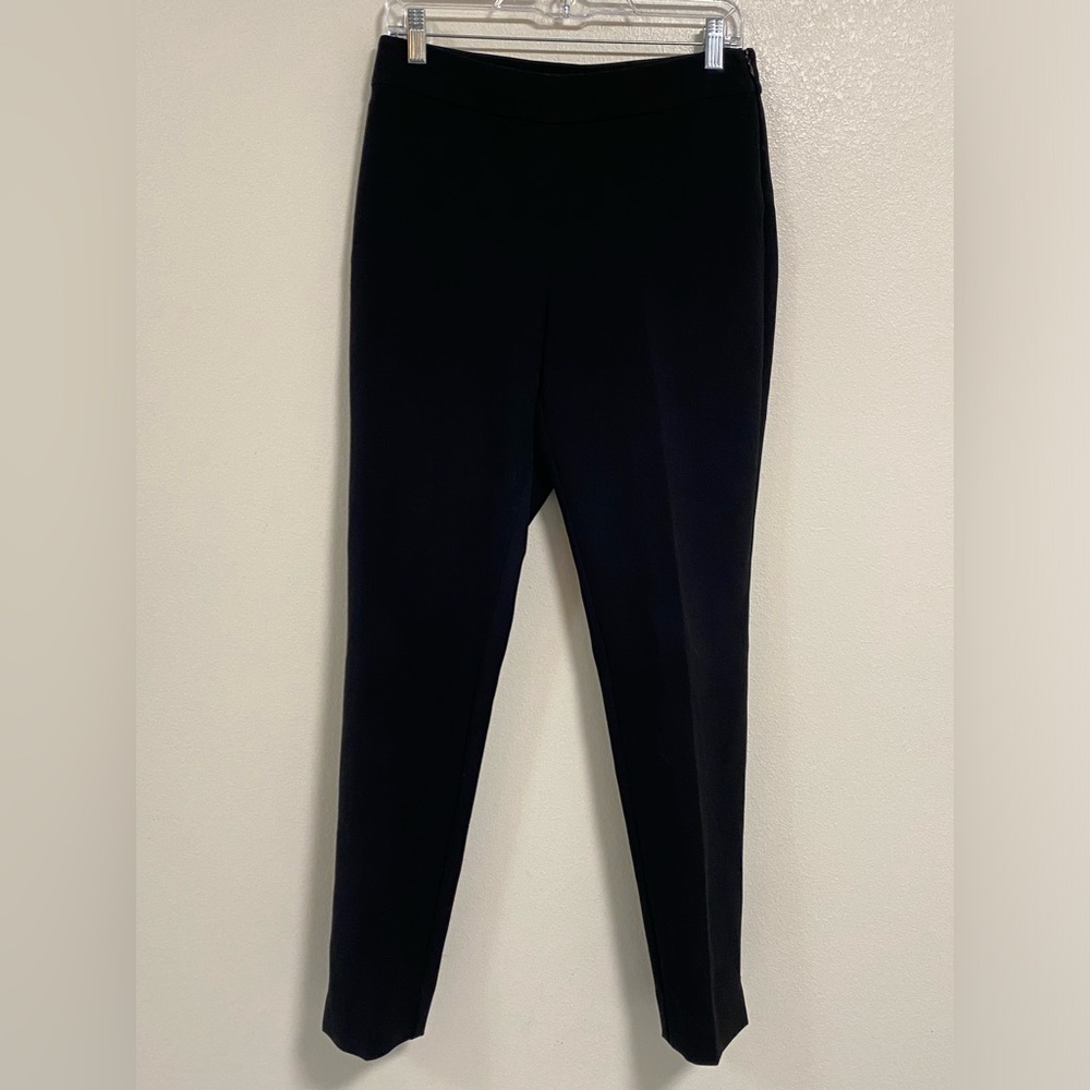 St. John Emma Side Zip Work Pants Trousers Black Size 4